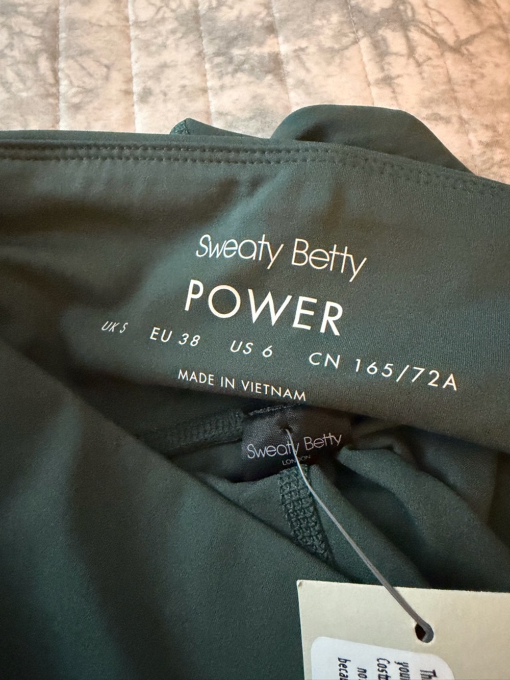 Sweaty Betty - Power Workout leggings, Size Small, Trek Green, NWT